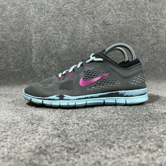 Nike Free 5.0 TR Fit 4 629496-004 Women’s Sz 7 Gray Blue Athletic Shoes Used - Picture 6 of 12
